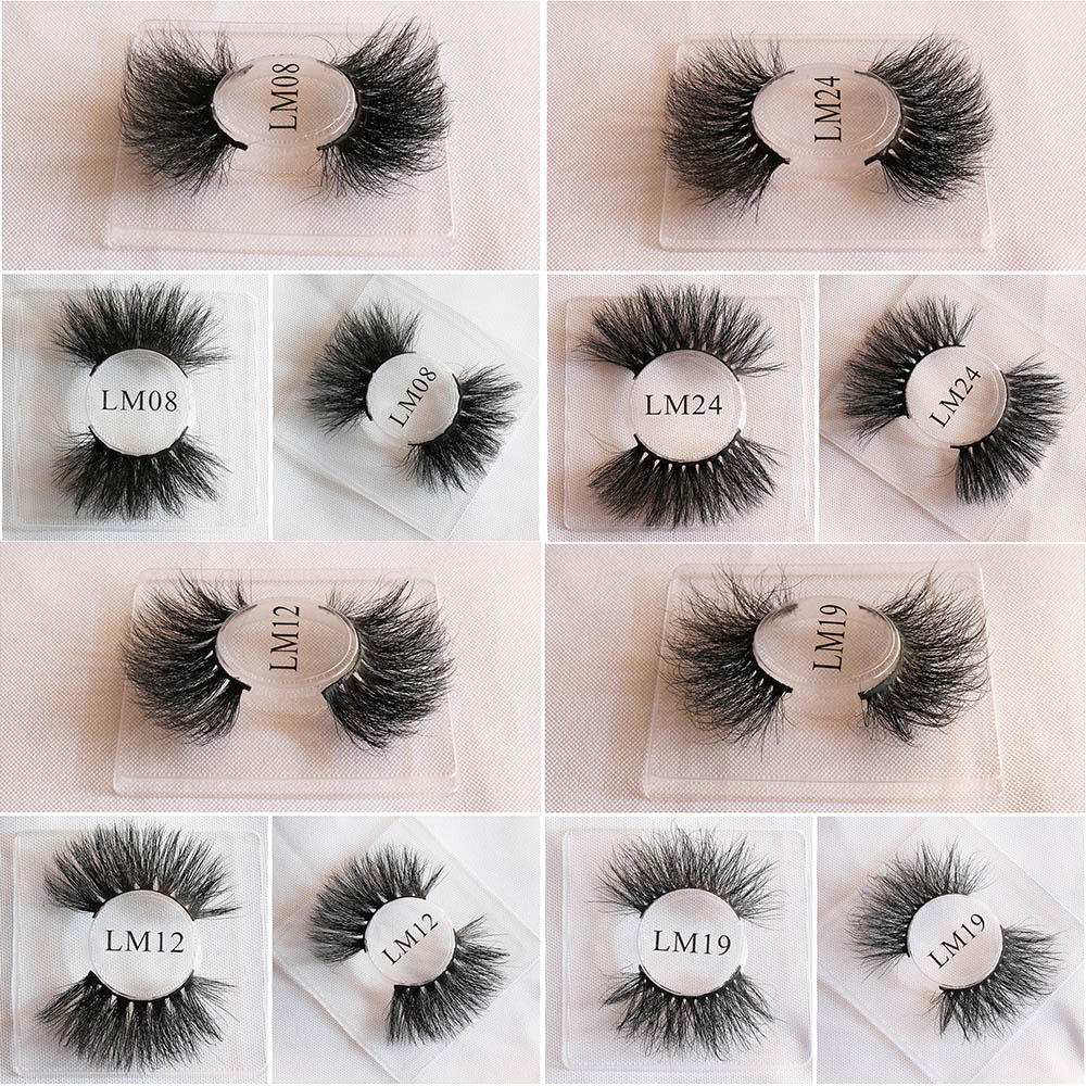 

5D 25MM Mink Lashes 3D False Eyelashes Long Full Thick HandMade Fake Eyelash