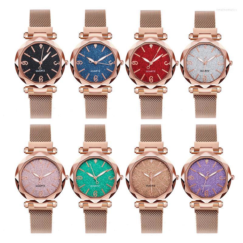 

Wristwatches Luxury Fashion Watch For Women Magnet Strap Female Quartz Clock Timepieces Gift Mother's DayWristwatchesWristwatchesWristwa, Black