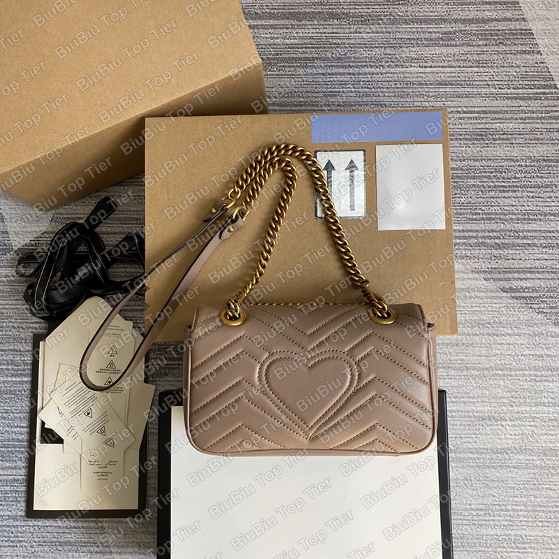 

Top 10A Tier Quality Marmont 16.5CM Designer Bags Genuine Leather 446744 Small Bag High-End Women Crossbody Fashion Gold Chain Shoulder Bag Wallet With Box, Contact us