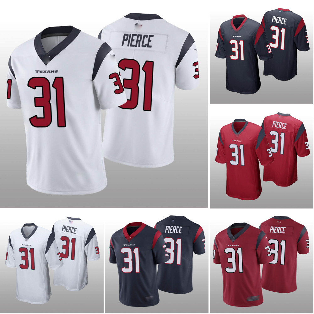 

Men Dameon Pierce Houston''Texans''Jersey Home Game Jersey Red White Football Shirt Soccer Vapor Limited Navy, Color