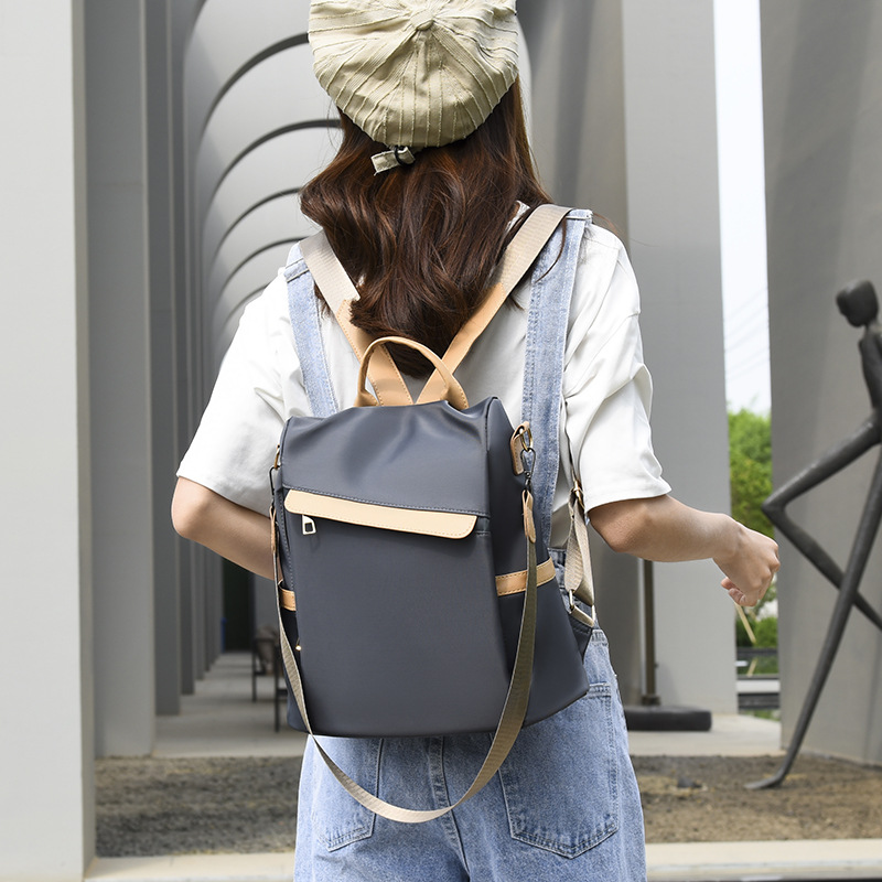 

Women Backpack Style Oxford Fashion Casual Bags Small Girl Schoolbag Business Laptop Backpack Charging Bagpack Rucksack Sport&Outdoor Packs 2864, Black