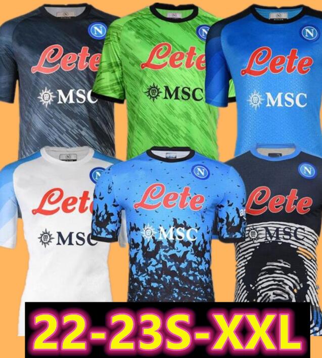 

21 22 23 SSC Napoli Soccer Jerseys HALLOWEEN Simeone LOZANO OSIMHEN ZIELINSKI LIMITED EDITION Football Shirt RRAHMANI MARADONA 2022 ANGUISSA Olivera men kids kit, Adult away