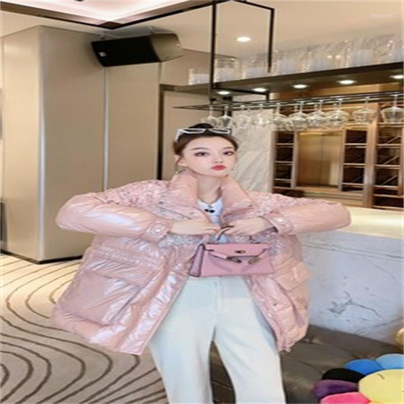 

Women' Trench Coats 2022 Winter Female Down Coat Solid Color High Quality Warm Thick Ladies Casual Top Fashion Trend Design XXDJ29