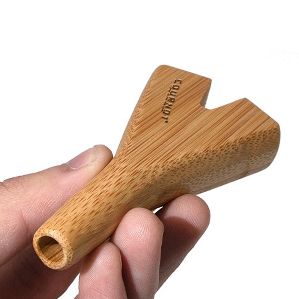 

Smoke Pipe Double Barrel Bamboo Cigar Cigarette Holder for Supernatural Cones 91MM Cigarettes Holde Tobacco Hand Pipes