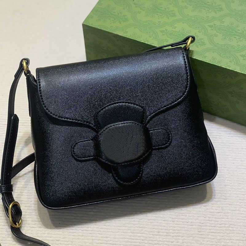 

Fashion handbags Handbag Small Postman Bag Women Flap Crobody Leather Flip Over Wallet Adjustable Shoulder Strap Letter g Multiple Colors Ojr, Black