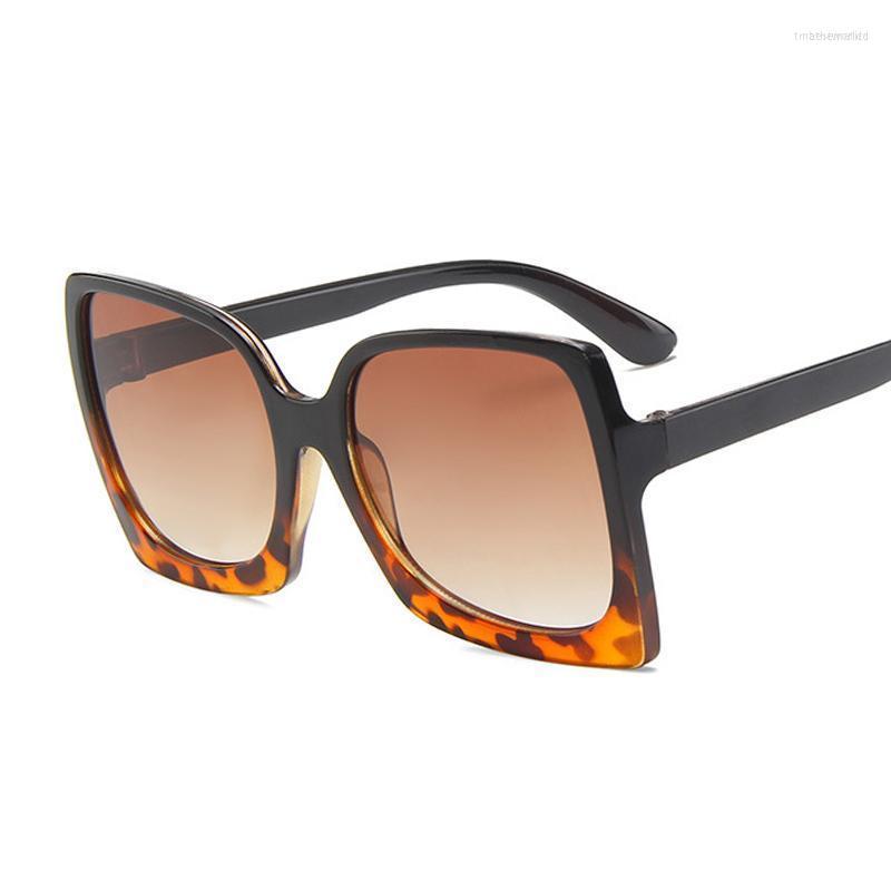 

Sunglasses Oversized Square Woman Retro Sun Glasses For Male Designer Shades Ladies Mirror Fashion Oculos De SolSunglassesSunglasses
