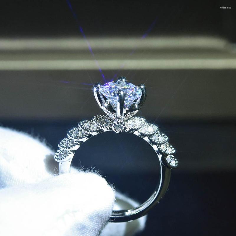

Wedding Rings Style Goddess Of Luck Proposal Simulation Diamond Ring Carat
