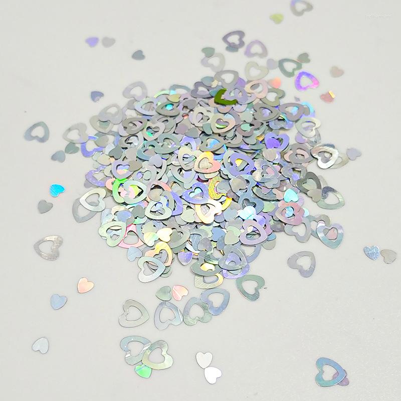 

Nail Glitter 50g Design Mixed Colors Heart Hollow Shape Laser Paillette Sequins&Holographic AB Shiny For Decoration