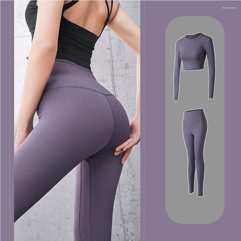 

Active Sets 2pcs Women Yoga Set Seamless High Waist Leggings Flexible Hollow Back Tracksuit Workout Clothes For Fitness Sport Gym Suit, Sh-004