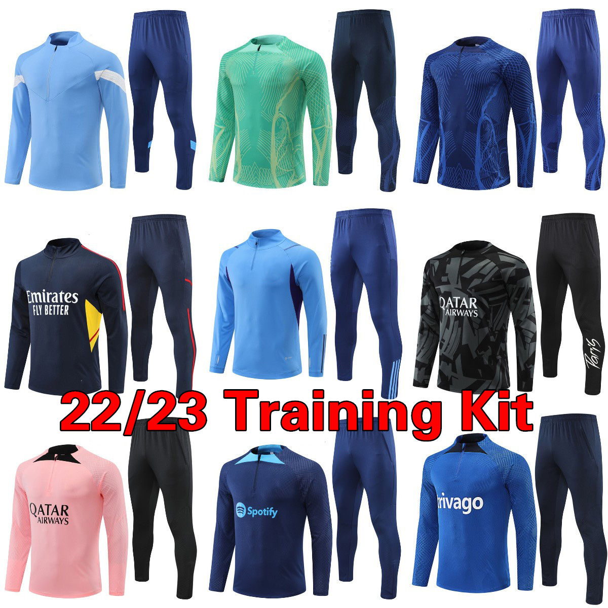 

Soccer kit Mens kids jacket jogging tracksuits child clothing 22 23 training shirt football survetement children chandal MBAPPE Haaland Stars Uniform Mens Wear