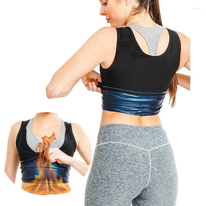 

Women's Shapers Women's Women Neoprene Sweat Sauna Vest Body Slimming Tank Top Waist Trainer Shapewear Corset Gym Fitness Clothes Fat, Black