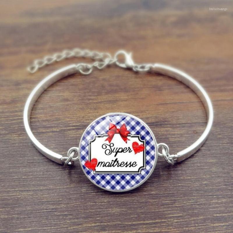 

Bangle 2022 France Fashion Super Maitresse Time Gem Charm Bracelet Teachers' Day Gift Waist For Teachers