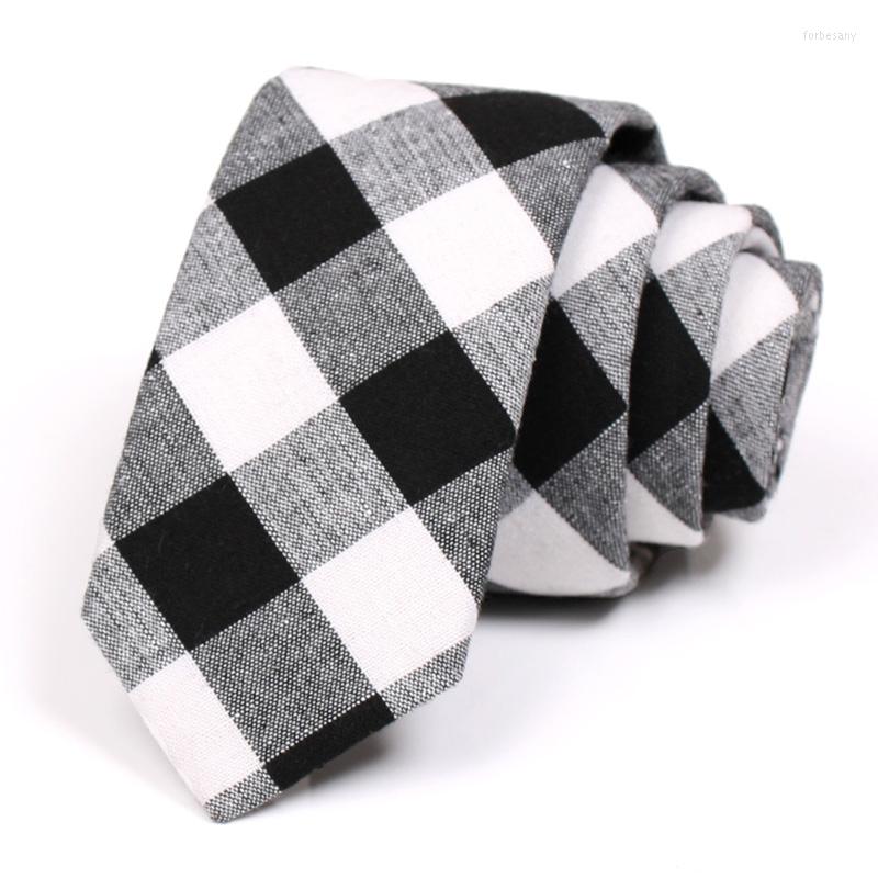 

Bow Ties Men's Black White Grey 6CM Tie Classic Plaid For Men Business Suit Work Neck High Quality Fashion Formal Necktie