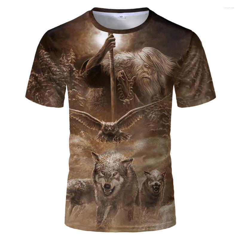 

Men's T Shirts Men Clothes 2022 Est Harajuku Wolf 3D Print Cool T-shirt Men/Women Short Sleeve Summer Tops Tees Animal Fashion Shirt, Cbt-90