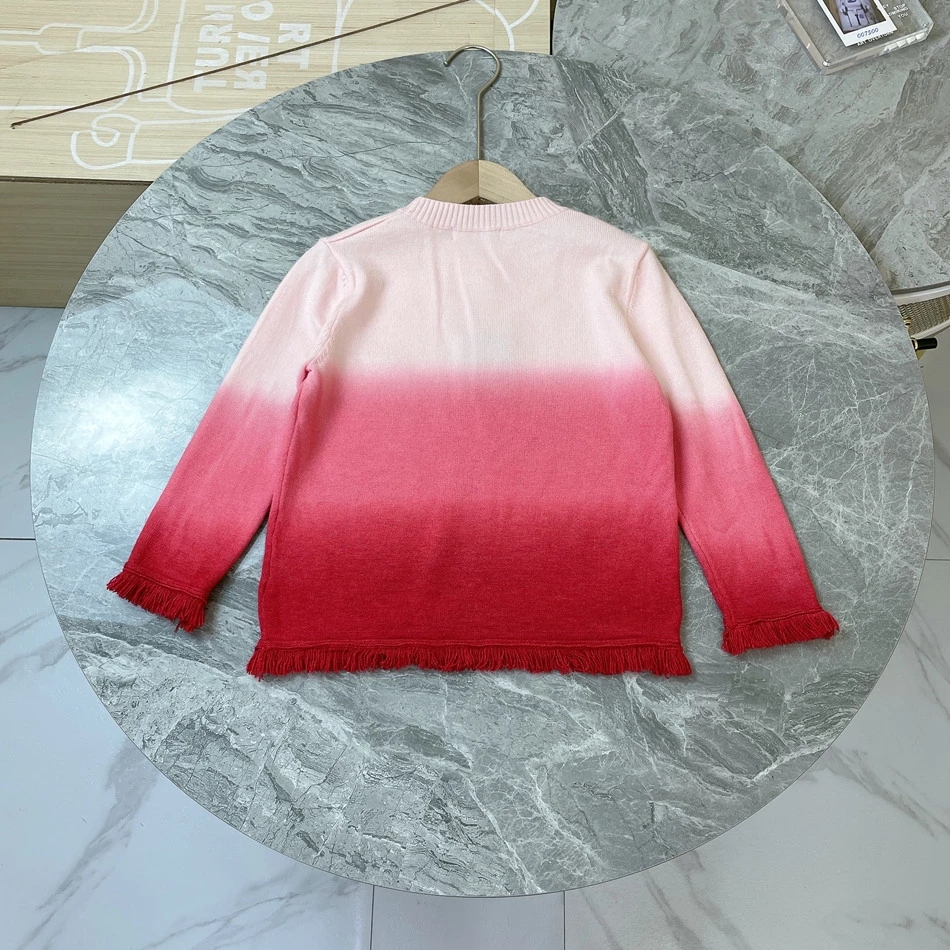 

Kids Girls Knitted Sweater Pullover Clothes Autumn Winter Luxury Children Boyes Clothing Fashion Teen Girl Wool Sweatshirts, 2 sweater