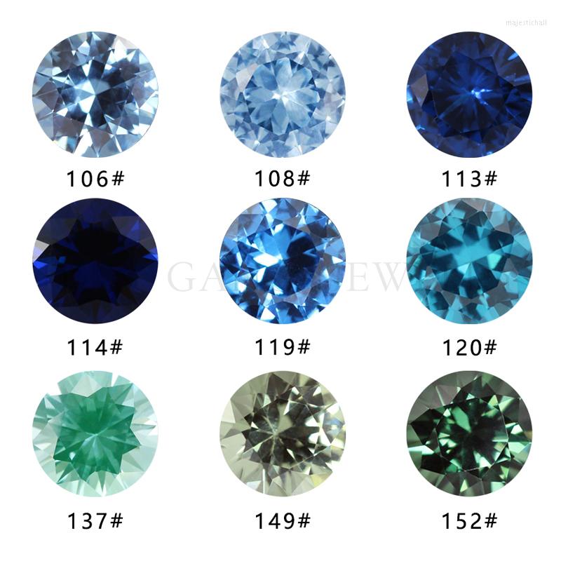 

Beads 100PCS/Set Mixed Color 3.25-10mm Round Brilliant Cut 5A Synthetic Spinel Stone For Jewelry Size