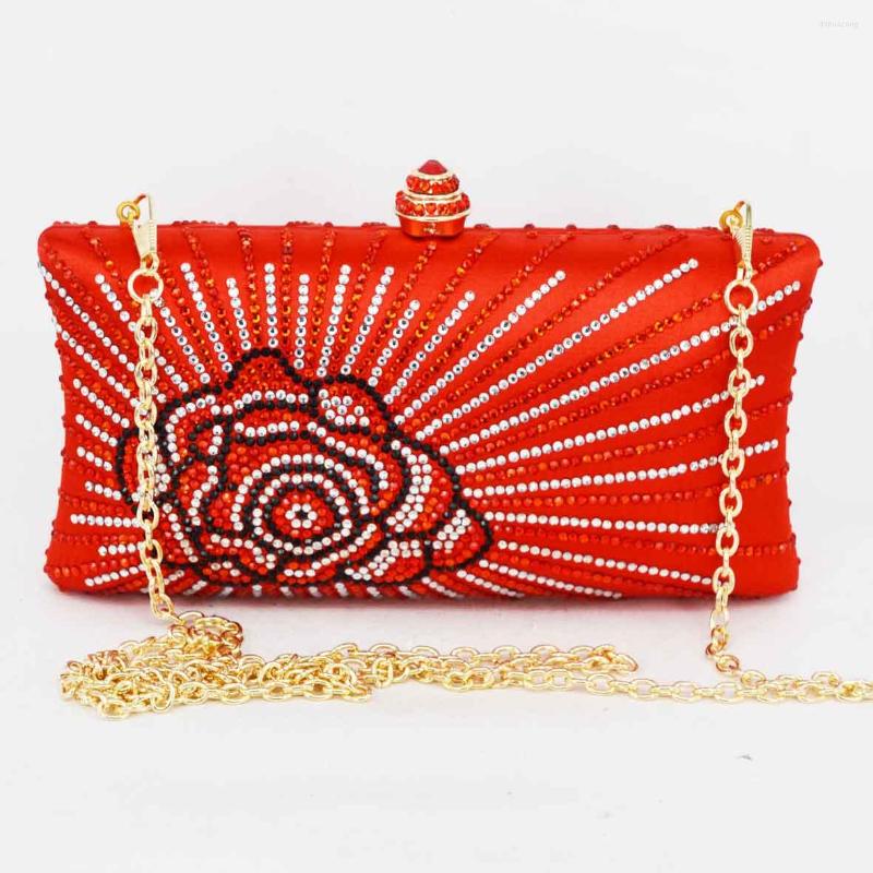 

Evening Bags Clutches Women Clutch Fashion Bridesmaid Designer Crystal Party Bag Wedding Purse Crossbody Black Handbag Chain T03