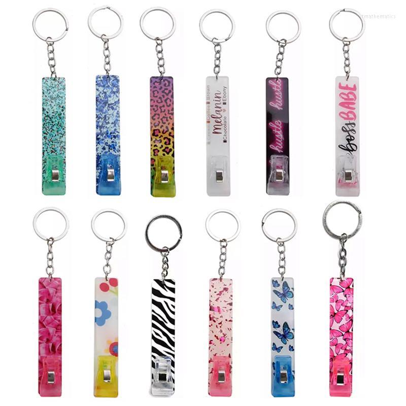

Keychains Voikukka Jewelry Contactless Creative Holder Keychain Various Designs Available ATM Card Picker Key RingKeychains