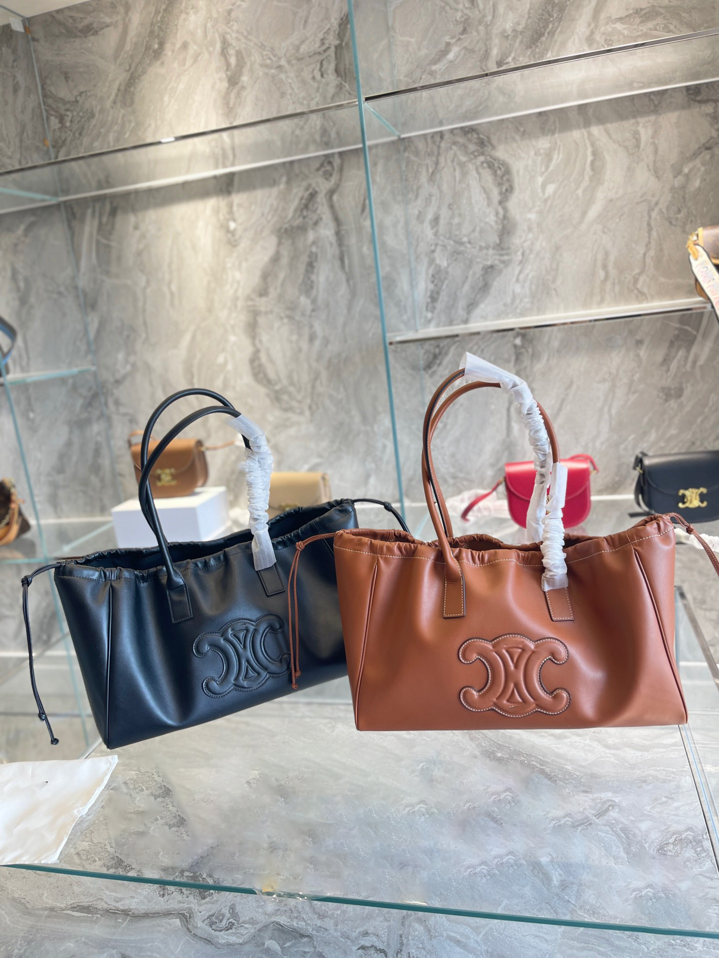

Designer Women Capucines CC Bag Leather Handle Shoulder Tote Purse Crossbody MM Black Red Yellow Green Wallet Bags, Box