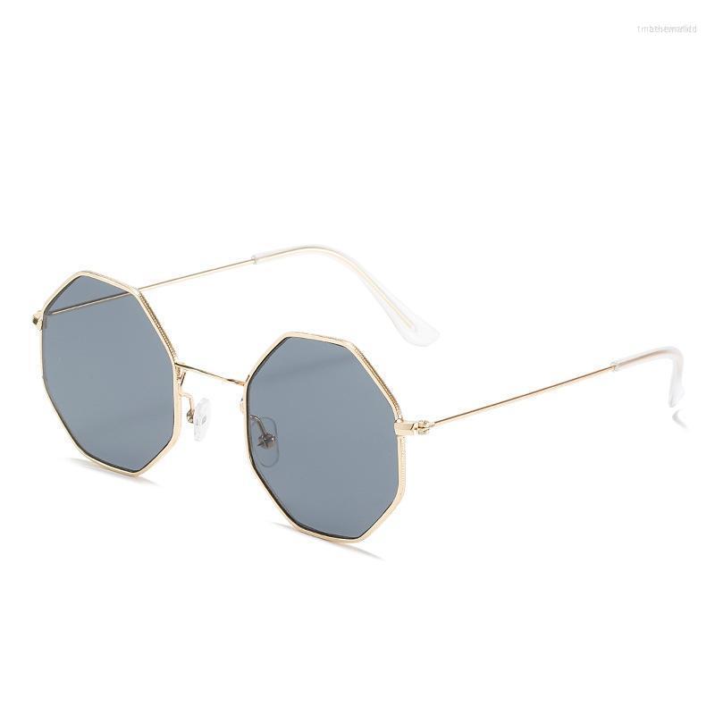 

Sunglasses Retro Polygonal Fashion Ocean Sheet Trend Glasses Metal SunglassesSunglasses