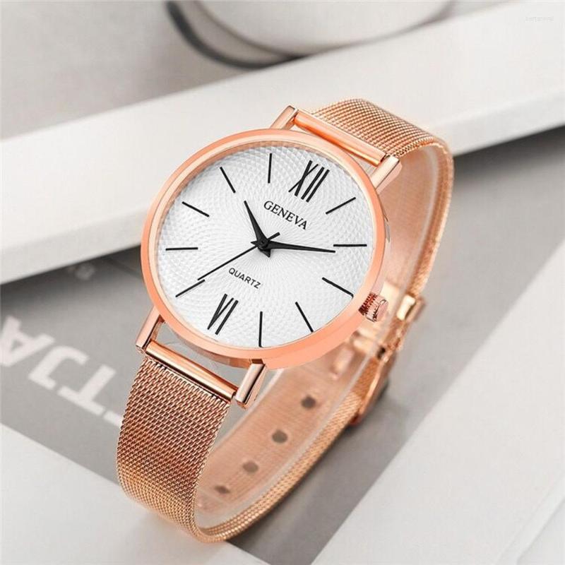 

Wristwatches 2022 Minimalist Women's Fashion Ultra Thin Watches Simple Women Business Stainless Steel Mesh Belt Quartz Watch Relogio, L black gold