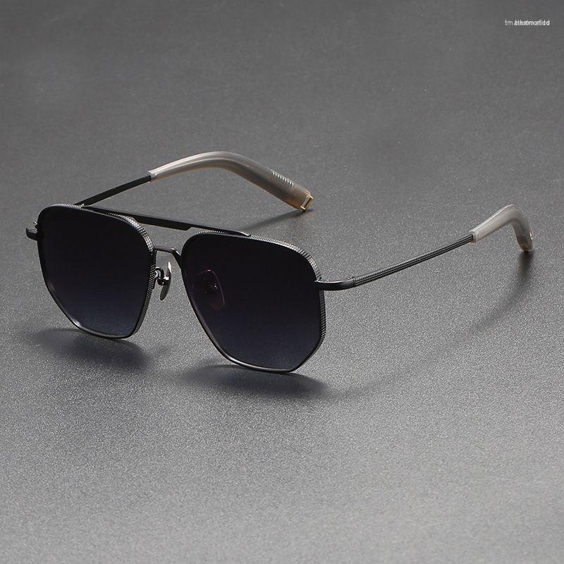 

Sunglasses Brand Designer Polarized Men Personalized Fashion Pilot Super Light Titanium Sun Glasses Women Prescription EyewearSunglasses
