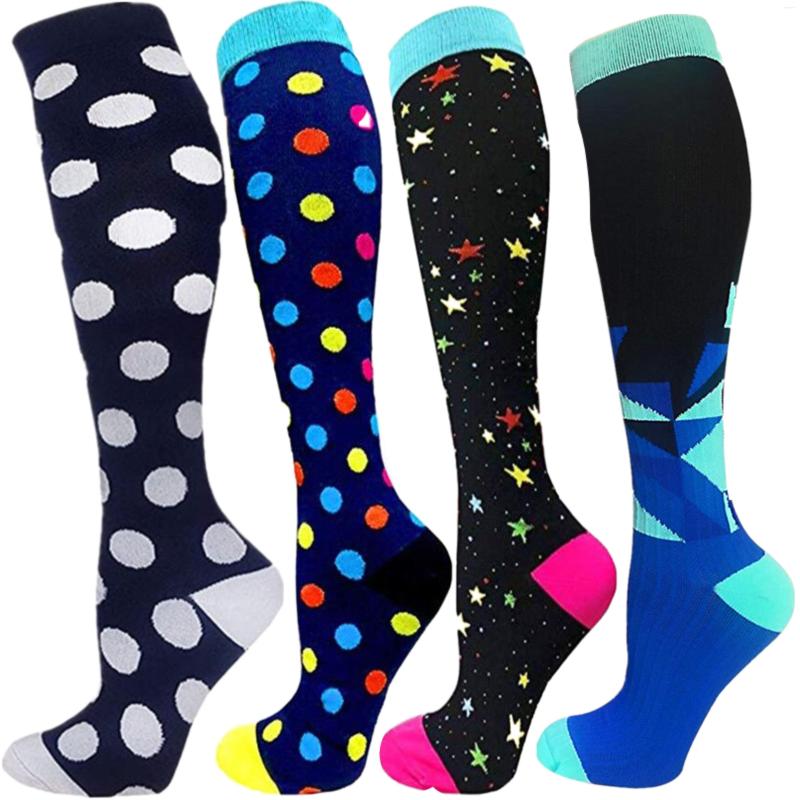 

Men's Socks Antifatigue Women Men Compression Varicose Veins Cycling Fit For Nurses Doctors Teachers Edema Diabetes, Wysz03-white