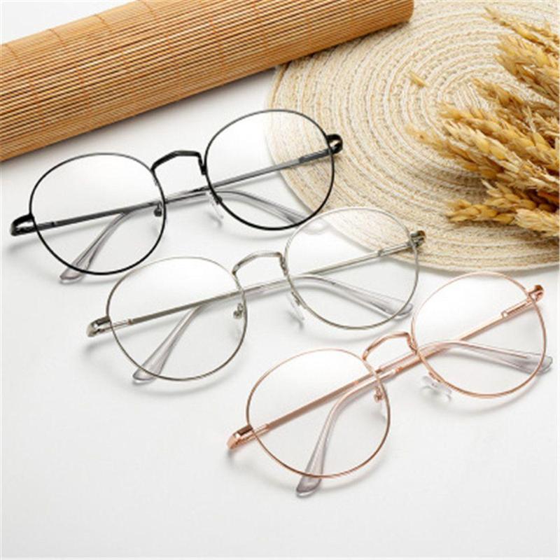 

Sunglasses Women Men Ultra Light Resin Metal Round Vision Care Reading Glasses Eyeglasses Myopia