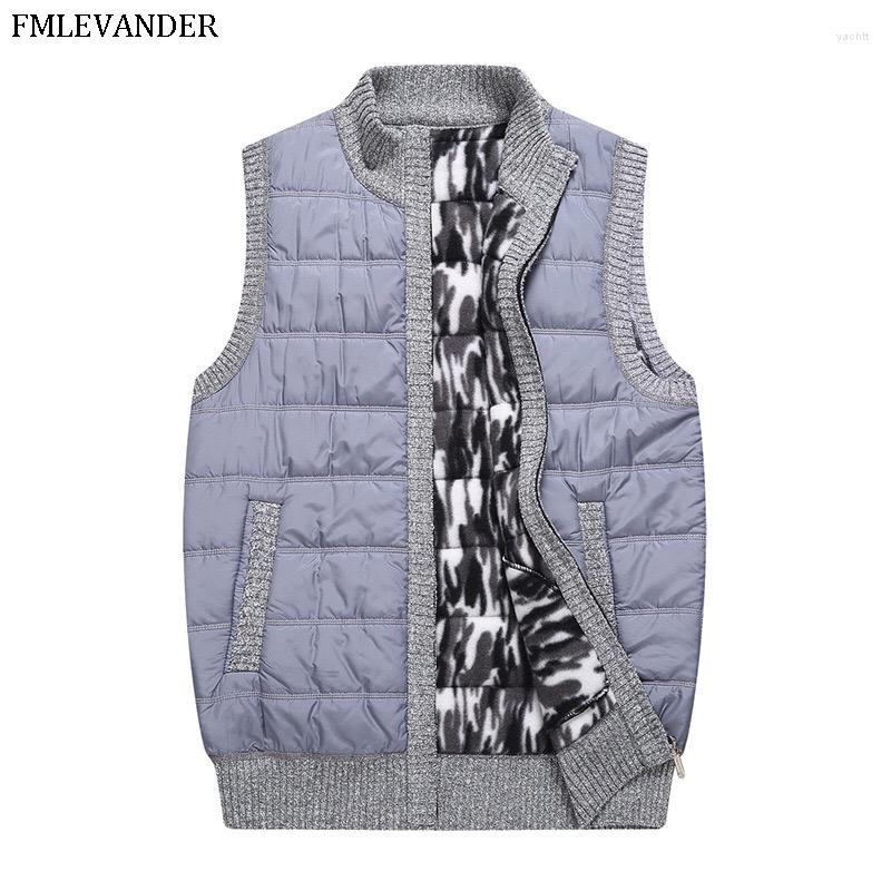 

Men's Vests Gift For Father/Dad Winter Autumn Spring Thick Sweaters Sleeveless Cardigans Sweater Vest Coat Men, Black