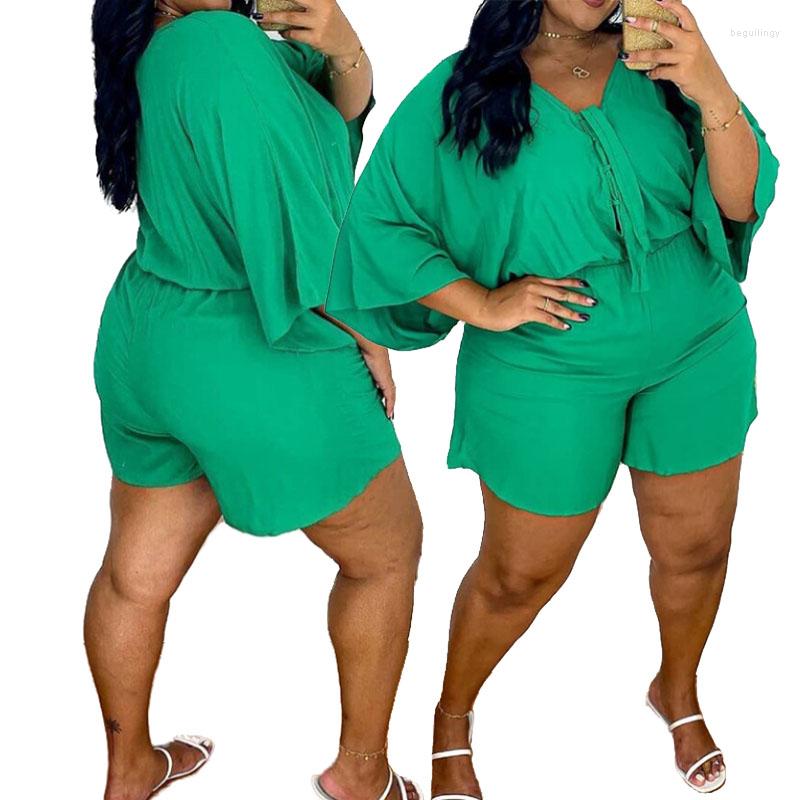 

Women's Tracksuits Summer Women Two Piece Outfits Loose T Shirt And Shorts Plus Size Casual Jogging Suits Green Sets Wholesale Drop