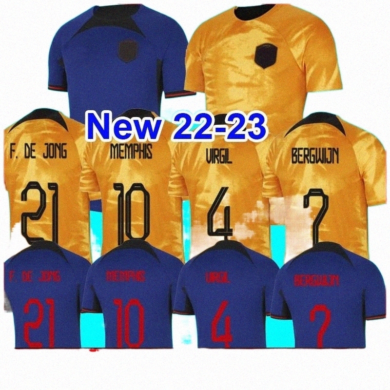 

2022 Netherlands MEMPHIS soccer jersey DE JONG Holland DE LIGT WIJNALDUM VAN DIJK 22 23 football shirt men kids kit DUMFRIES maillot camiseta camisa d 47aW#, 23 home