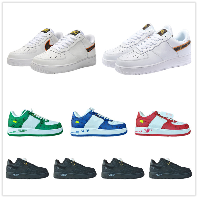 

Air Sports sneaker Shoes Running Roller Tennis Runner Basketball Training Walking Forces 1 Second-layer cowhide High-Quality shoes WOMEN MEN EURO 36-45 AFLV001