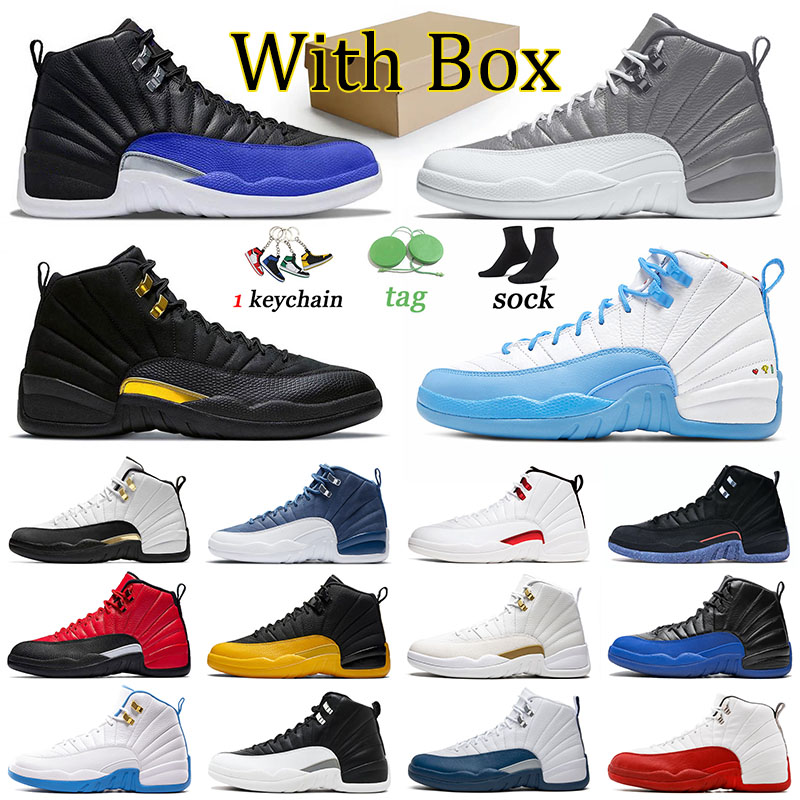 

AAA Quality Jorda 12 J12 Mens Basketball Shoes Jumpman Stealth Jorden 12s Sneakers Hyper Royal Playoffs Royalty Taxi Utility Retro Sports Twist Utility Men Trainers, B34 cherry 40-47