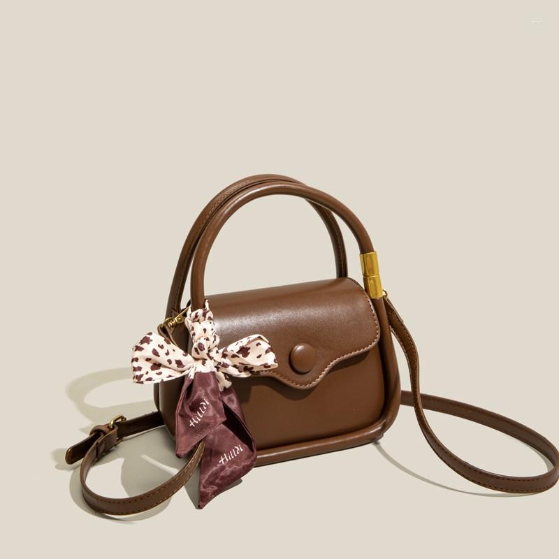 

Duffel Bags Jenny&Dave 2022 Silk Scarf Messenger Bag Texture French Shoulder Versatile Handbag Commuter England Fashion Women's, Picture color