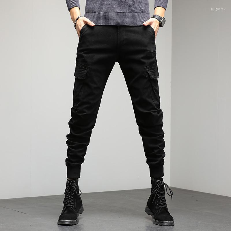 

Men's Pants Men's Men Street Outdoor Jogging Multicolor Overalls Autumn And Winter Fashion Casual Sports Side Large Pockets Trousers, 663 khaki