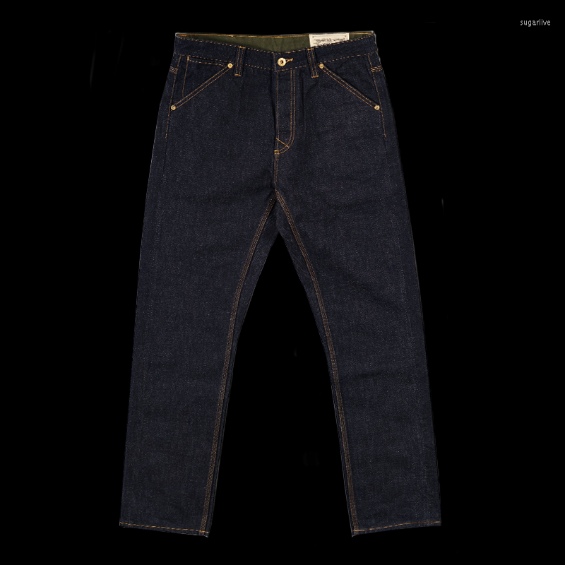 

Men' Jeans Men' Straight Mid-High Waist Regular Fit Motorcycle Safari Selvedge Denim Cargo Pants Designer Vintage Clothes, Blue