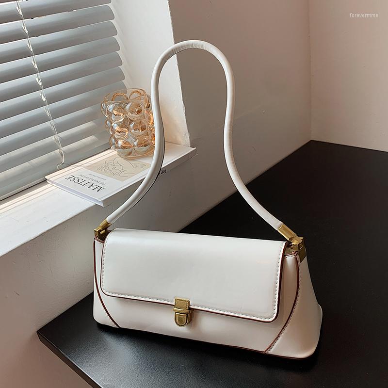 

Evening Bags Women's Retro Elegant PU Underarm Bag Casual Minority Leather Shoulder 2022 Style Ladies Fashion Handbags, Beige