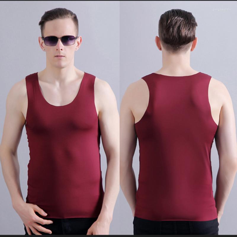

Men's Tank Tops Quick Dry Ice Silk Men Summer Sleeveless T Shirts Basketball Gym Shirt Bodybuilding Fitness Undershirts Clothing, White