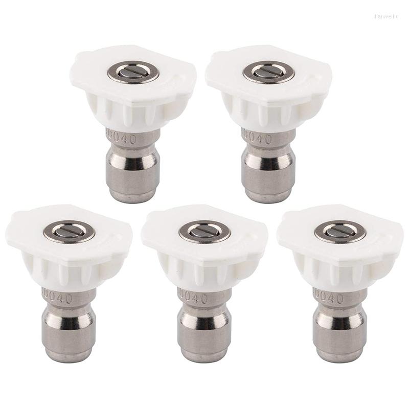 

Lance CS-1040 40-Degree Spray Tips With 1/4 Inch Quick Connect Fitting 4.0 Orifice And Pressure Washer Rated 6200 PSI 5-Pack