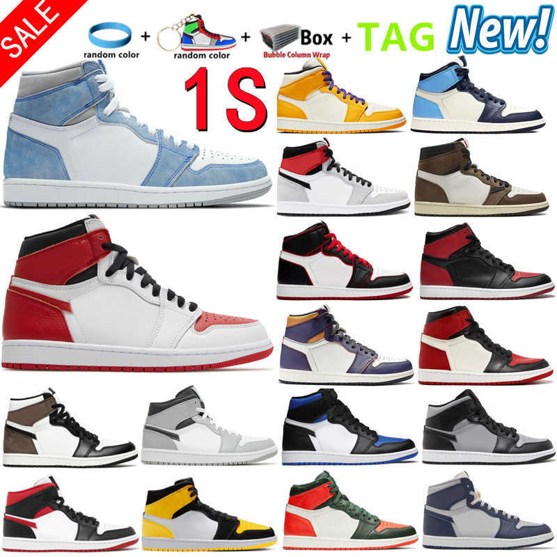 

2022 High Quality 1S I Basketball Shoes 1 Bordeaux White Oreo University Blue Dark Mocha Cat Bred Hype Royal Twist Obsidian UNC Smoke Grey, 45