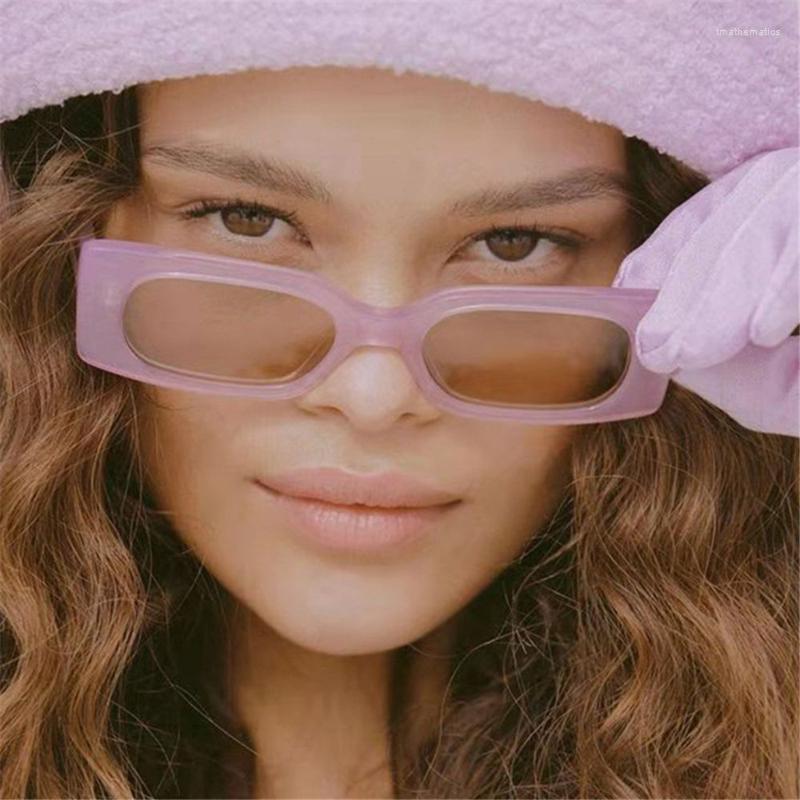 

Sunglasses Rectangle Vintage Women Men Retro Sun Glasses Punk Eyeglasses Fashion Shades Summer Eyewear UV400Sunglasses