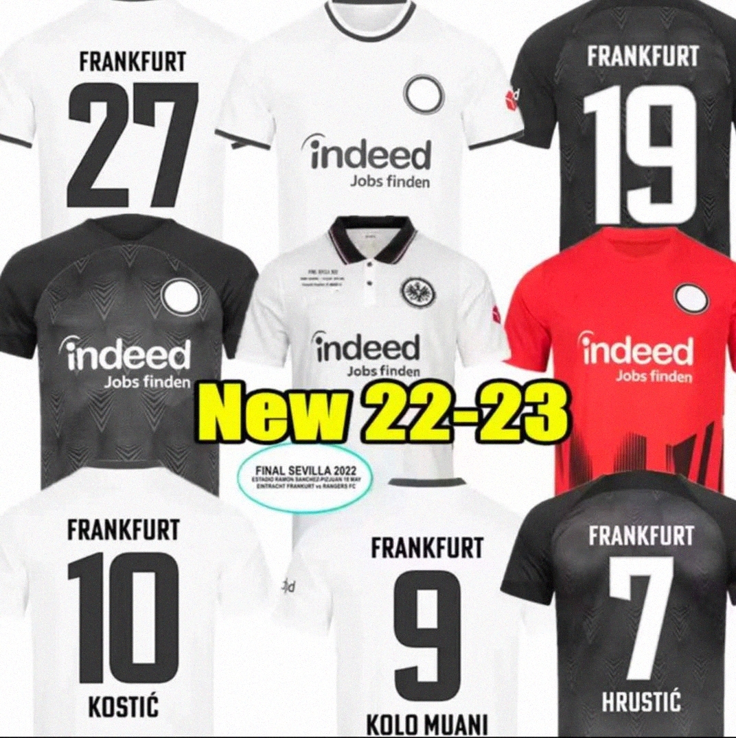

gotze 22 23 Eintracht TRIKOT Frankfurt soccer jersey final Version 2022 2023 SOW Borre KOSTIC HAUGE football men kids kit KAMADA Lindstrom shirts ND 67WV#, 22 23 home aldult bundesliga