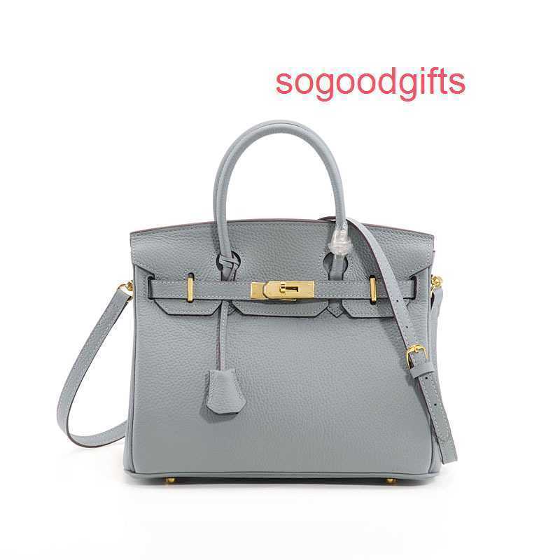 

Designer Bags Herme Luxury Genuine Leather Women's Single Shoulder Handbags Baonv 2022 new leather women's bag lychee pattern Handbag top la, White 35cm