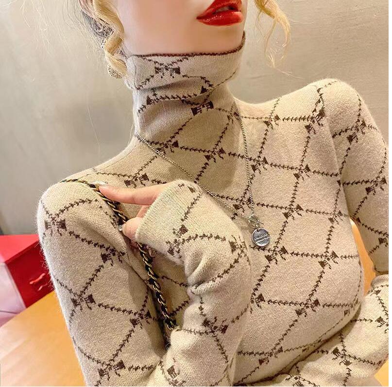 

Women's Sweaters Designer Autumn Casual Long Sleeve Letter Print Tees Shirt Casual Tops Feme Bottoming Shirts, 15
