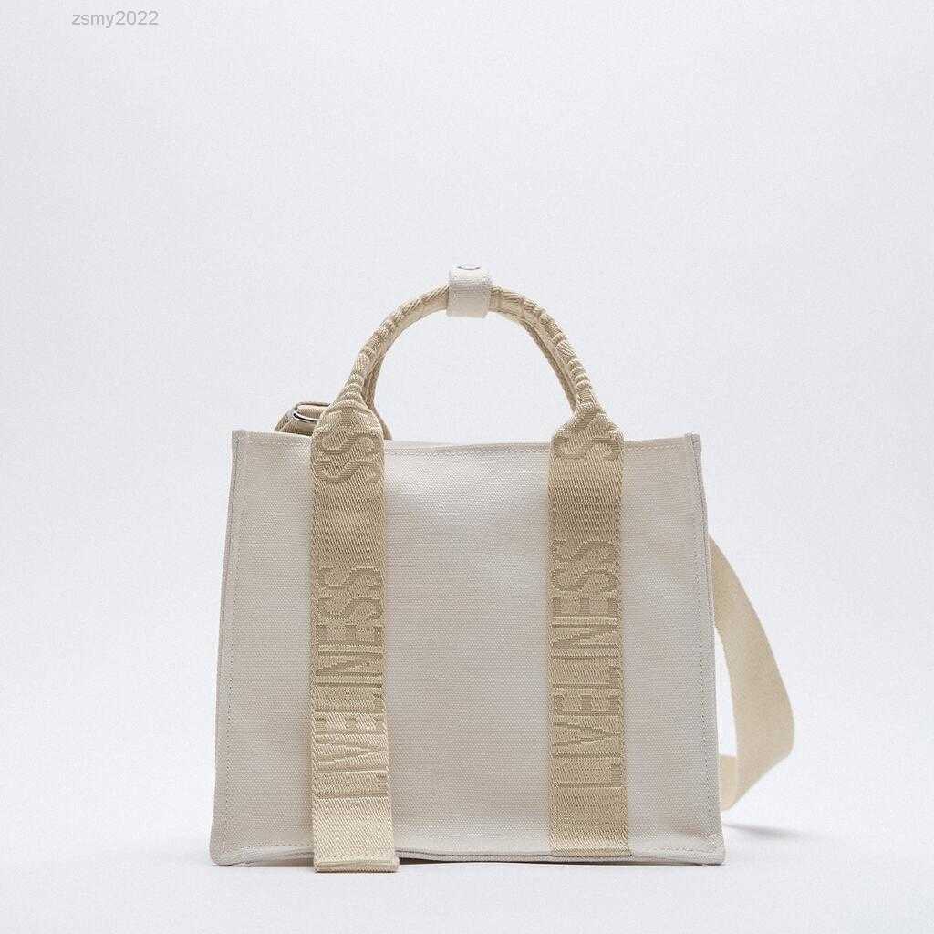 

Fashion Canvas Women Handbags Designer Letters Small Tote Bag Luxury Shouder Crossbody Bags Summer Beach Shopper Purses 2022, Beige