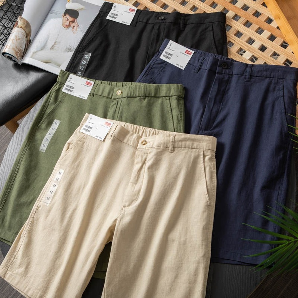 

Harajuku Shorts Men Summer Lined Shorts Breathable Cool Knee Length Bermudas Male Fashion Bottoms 2022 Trends Slim Fit, Black