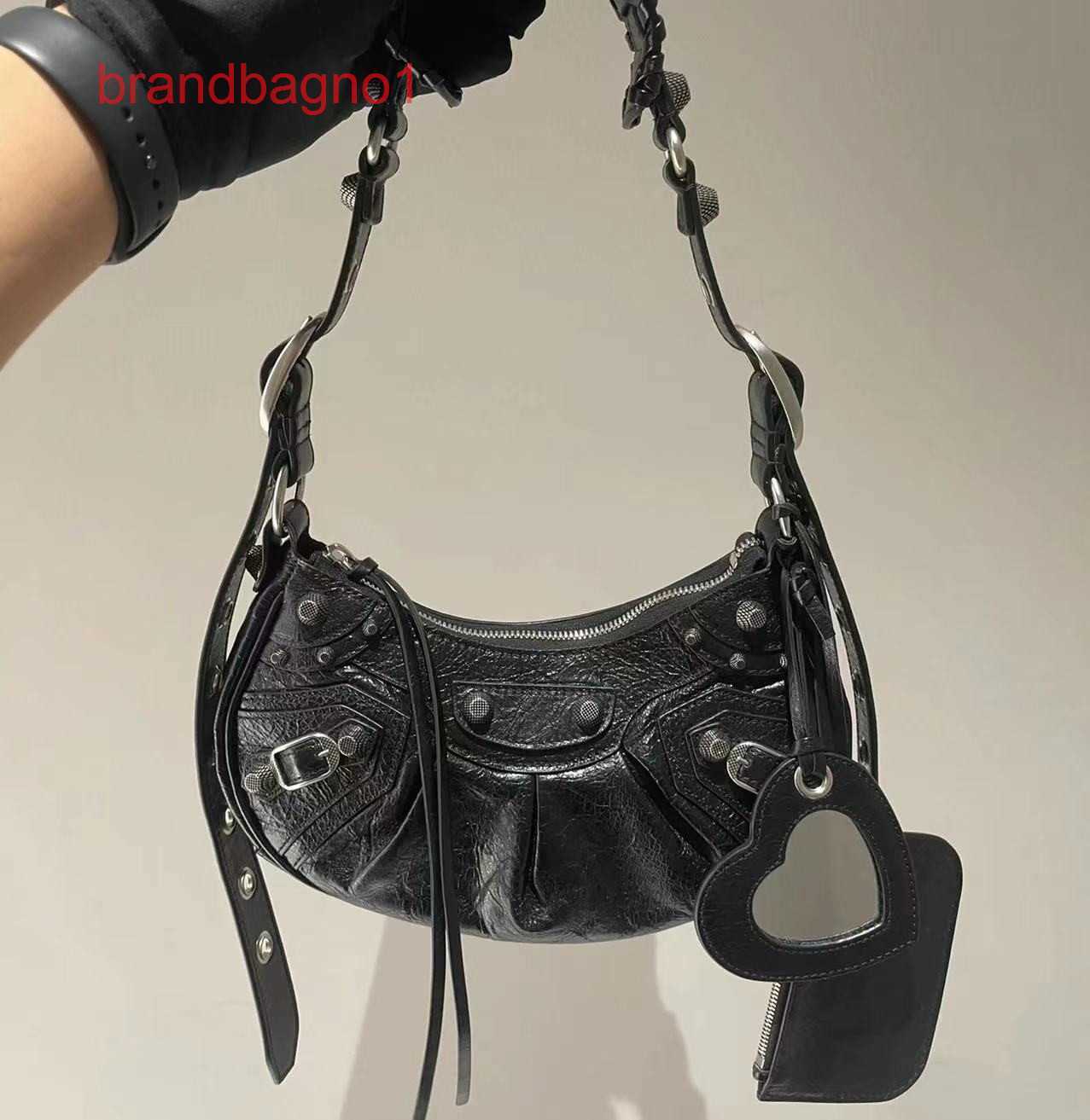 

Designer Balencig Le Cagole Bags for Women Handbags outlet New xs crocodile pattern crescent pleated cowhide d, Select the style and add cc1680608