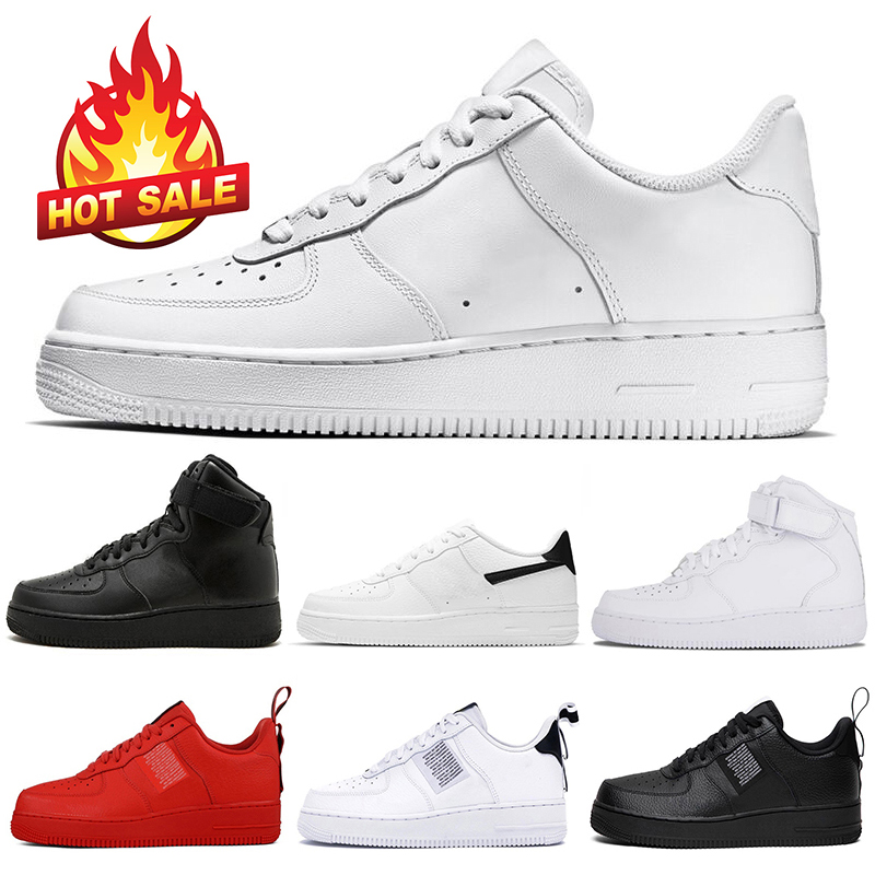 

OG platform shoe 1 low men women running shoes 1s high classic Triple White Utility Black Red mens womens trainers outdoor sports sneakers, Utility red