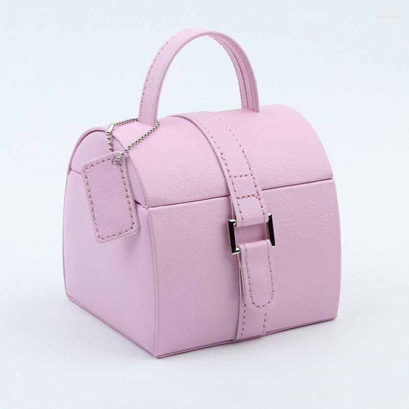 

Jewelry Pouches Box European Style Princess Simple Double Layer Storage Large Capacity Earrings Rings Organizer