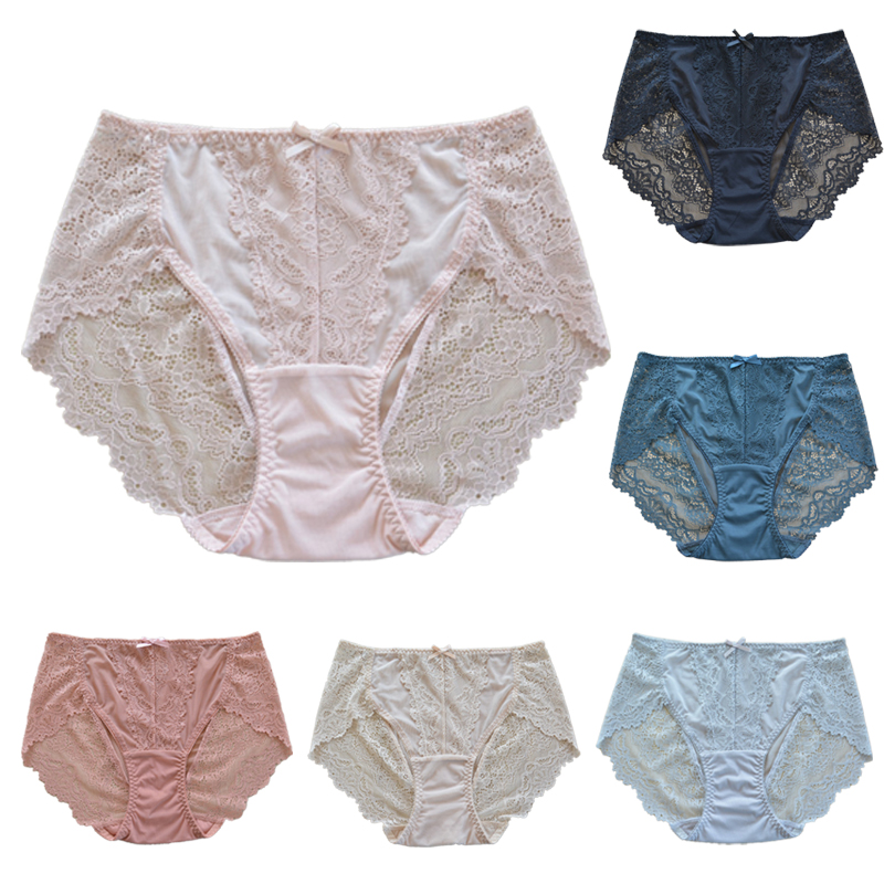 

Women Panty Sexy Underwear Ladies Girl's Briefs Femal Lingeries 5pcs/Pack Accept Mix Color, Gray